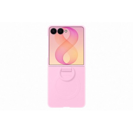 Samsung Silikonový magnetický kryt s držákem na prst pro Galaxy Z Flip8, Pink