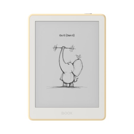 E-book ONYX BOOX GO 6 (Gen II), custard, 6" Carta 1300, 32GB, Bluetooth, Android 11, E-ink displej