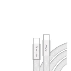 Verbatim USB-C kabel SoftTouch USB C samec - USB C samec, 60W, 1.2m, Bílá, box, 30274
