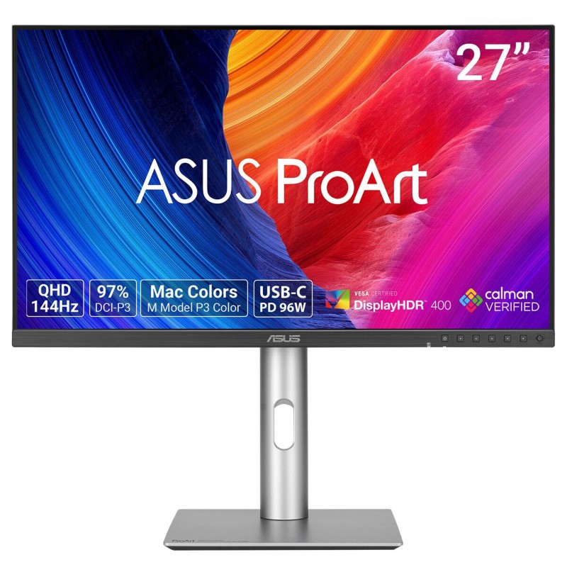ASUS LCD 27" PA278CGRV, ProArt Display, 2560x1440, IPS LED, 144Hz, 5ms, HDR10, Vesa, Silver