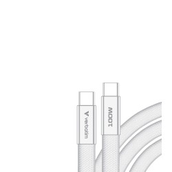 Verbatim USB-C kabel SoftTouch USB C samec - USB C samec, 100W, 1.2m, Bílá, box, 30277