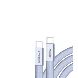 Verbatim USB-C kabel SoftTouch USB C samec - USB C samec, 100W, 1.2m, Fialová, box, 30278