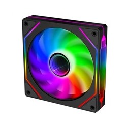 EVOLVEO 120UX, ventilátor, 120mm, 4pin PWM, ARGB, černý