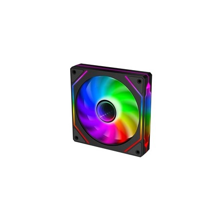 EVOLVEO 120UX, ventilátor, 120mm, 4pin PWM, ARGB, černý