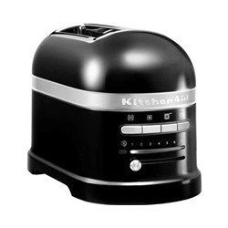 KitchenAid Artisan 5KMT2204EOB toustovač lesklá černá, 2 topinky, auto senzor, 7 stupňů, bagel, rozmrazování