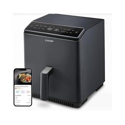 BAZAR - BAZAR - Cosori Dual Blaze 6.4L SMART horkovzdušná fritéza + 5x špíz a gril. rošt, black - Poškozený obal (Kompl