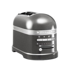 KitchenAid Artisan 5KMT2204EMS toustovač šedá, 2 topinky, auto senzor, 7 stupňů, bagel, rozmrazování