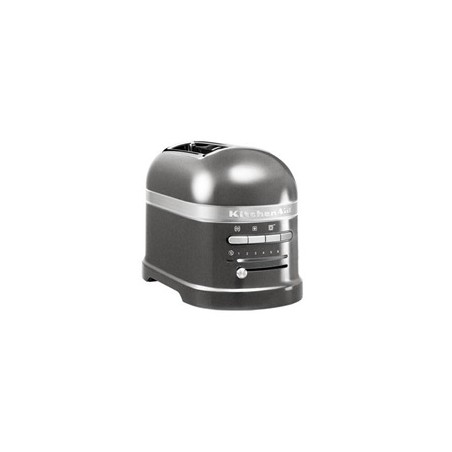 KitchenAid Artisan 5KMT2204EMS toustovač šedá, 2 topinky, auto senzor, 7 stupňů, bagel, rozmrazování