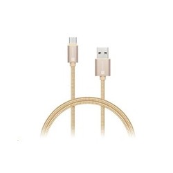 CONNECT IT Wirez Premium Metallic USB C - USB, rose gold, 1 m