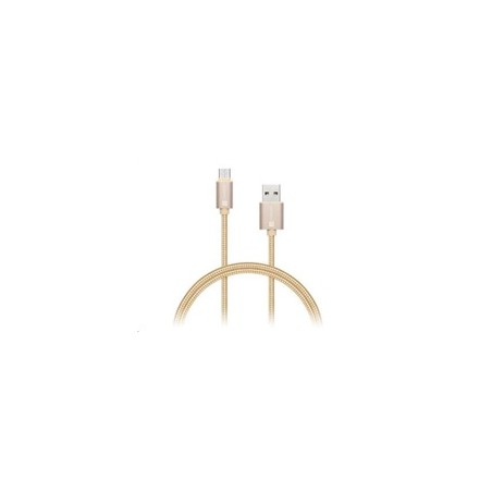 CONNECT IT Wirez Premium Metallic USB C - USB, rose gold, 1 m