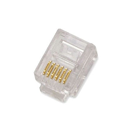 DATACOM Konektor RJ12 UTP lanko 6p6c bal.100ks 4112
