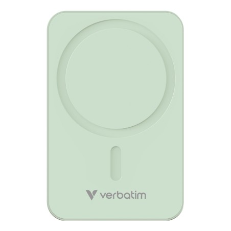 Verbatim power banka s bezdrátovým nabíjením 5V, nabíjení telefonu, 32224, 20000mAh, magnetické připevnění, Zelená