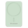 Verbatim power banka s bezdrátovým nabíjením 5V, nabíjení telefonu, 32224, 20000mAh, magnetické připevnění, Zelená
