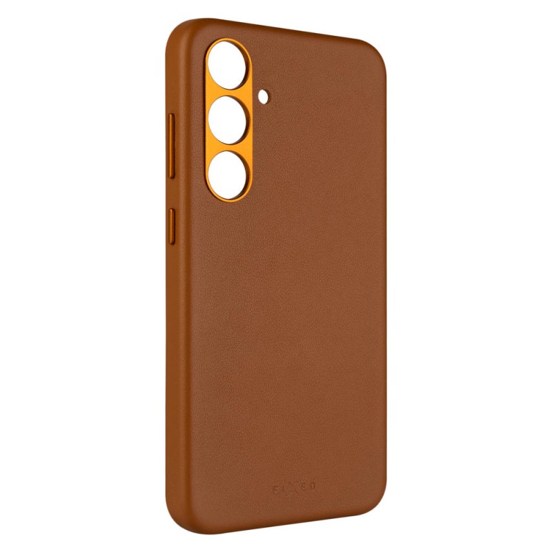 Kryt FIXED MagLeather MagSafe Galaxy S24+, hnědý
