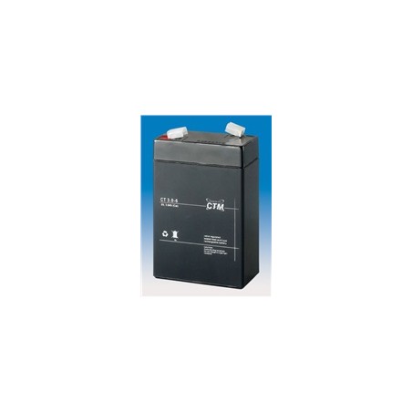 Baterie - CTM CT 6-3 (6V/3Ah - Faston 187), životnost 5let