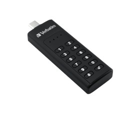 VERBATIM USB C 3.1 Drive 32 GB - Keypad Secure (R:160/W:130 MB/s) GDPR