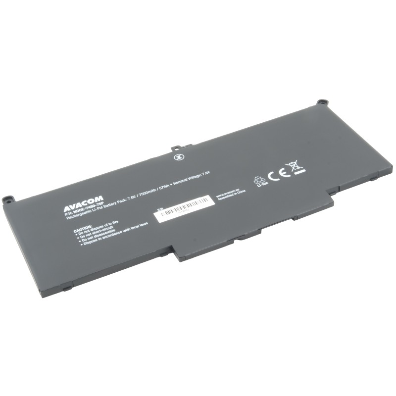 Dell Latitude 7280, 7480 Li-Pol 7,6V 7500mAh 57Wh