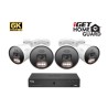 iGET HGNVK88604 - Kamerový MegaHD 6K PoE SMART set, 8CH NVR + 4xIP 6K kamera, zvuk, AI detekce