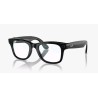 Meta Ray-Ban Gen1 Wayfarer, Shiny Black, Clear (Large)