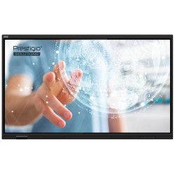 PRESTIGIO SOLUTIONS Multiboard 75-inch Light Series Gen 7, Android 14, Google EDLA, AI button, 8/128GB, 50TP, black