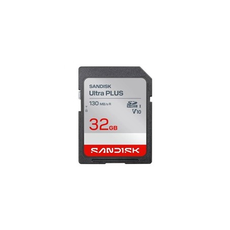 Sandisk Ultra PLUS SDHC karta 32GB UHS-I,V10, U1, C10, (130MB/s)