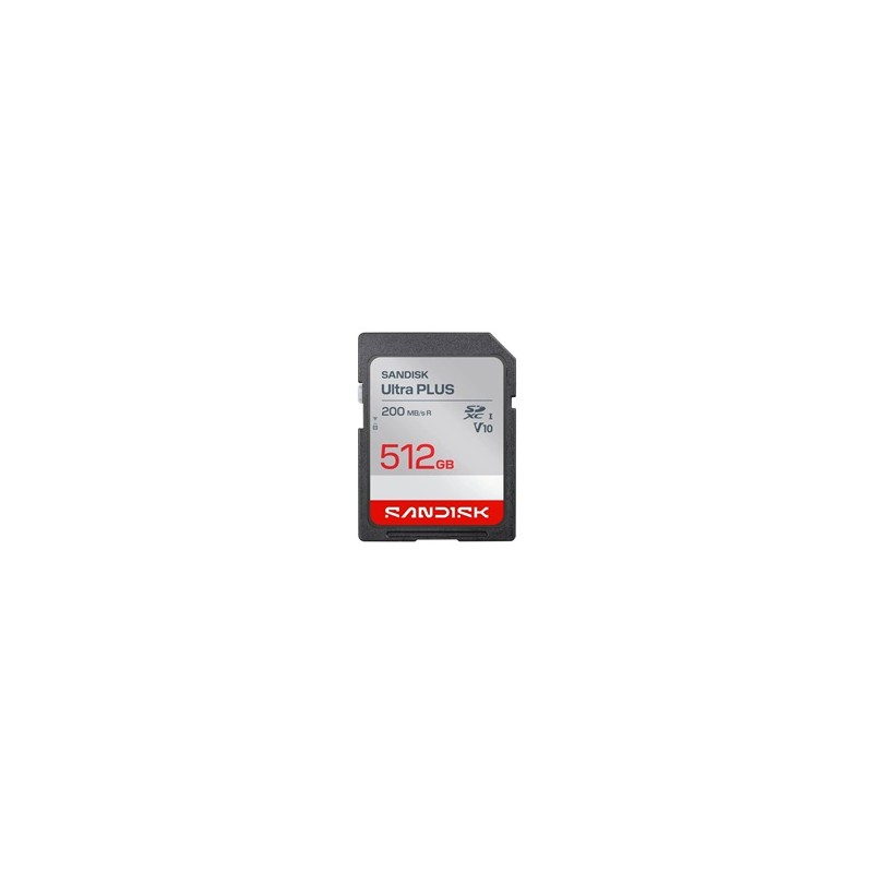 Sandisk Ultra PLUS SDXC karta 512GB UHS-I, V10, U1, C10, (200MB/s)