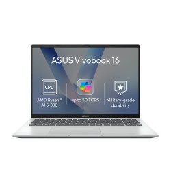 ASUS Vivobook 16/M1607KA-MB245WZ/AI5-330/16"/WUXGA/16GB/512GB/AMD int/W11H/Silver/2R