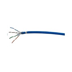 FTP kabel PlanetElite, Cat6A, drát, 4pár LS0H, Dca, stíněný, modrý, 500m