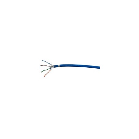FTP kabel PlanetElite, Cat6A, drát, 4pár LS0H, Dca, stíněný, modrý, 500m