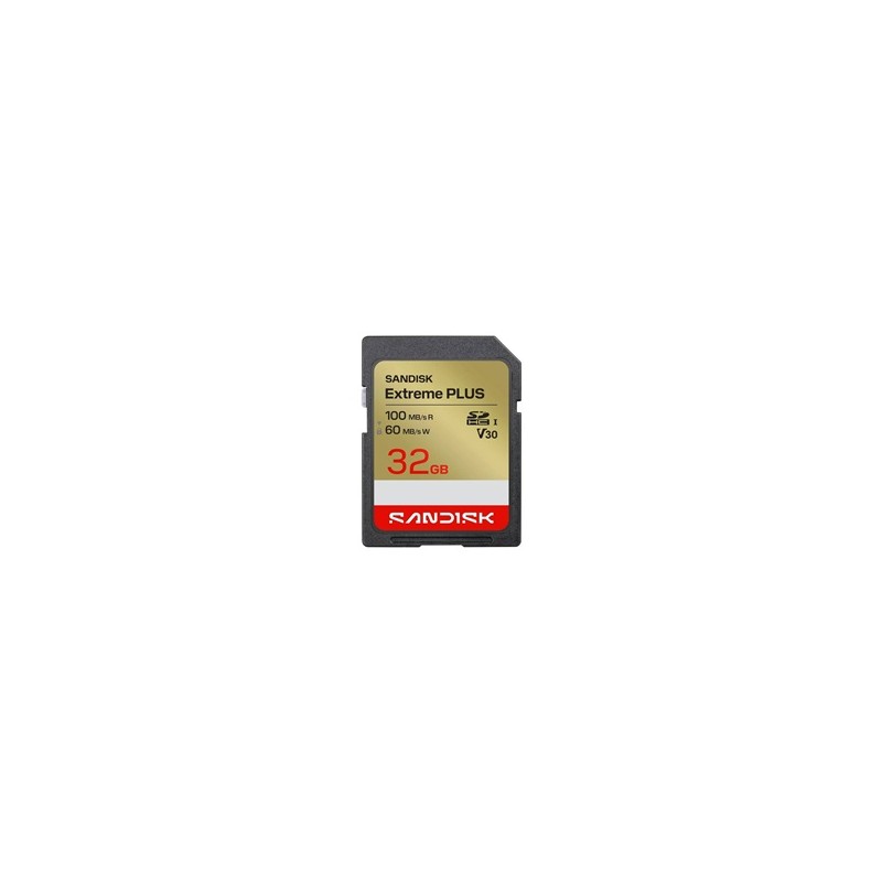 SanDisk SDXC karta 32GB Extreme PLUS (R100/W60 MB/s Class 10, UHS-I U3 V30)