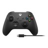 BAZAR - Xbox Wireless Controller černý + USB-C kabel - Poškozený obal (Komplet)