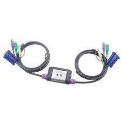 ATEN 2-port KVM PS/2 mini, audio, 1.2m kabely