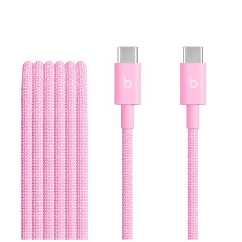 Beats USB-C / USB-C Woven Cable (1.5m)- Power Pink