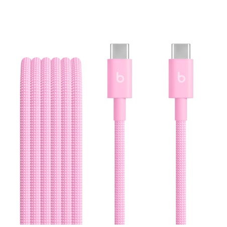 Beats USB-C / USB-C Woven Cable (1.5m)- Power Pink