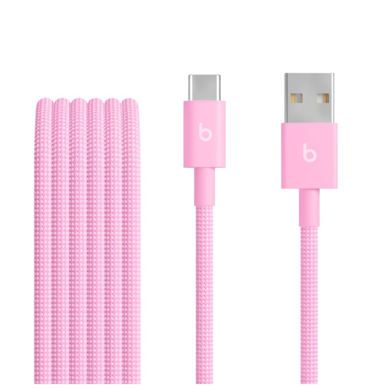 Beats USB-A / USB-C Woven Cable (1.5m)- Power Pink