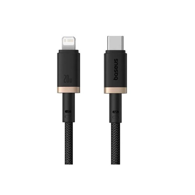 Baseus Rychlonabíjecí kabel Dura USB/Lightning 1m 20W černo zlatý