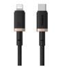 Baseus Rychlonabíjecí kabel Dura USB/Lightning 1m 20W černo zlatý