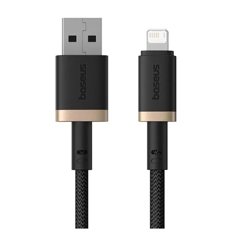 Baseus Rychlonabíjecí kabel Dura USB/Lightning 1m 2.4A černo zlatý