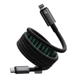 Baseus Magnetický nabíjecí kabel Tungsten USB-C/Lightning 1m 20W černý