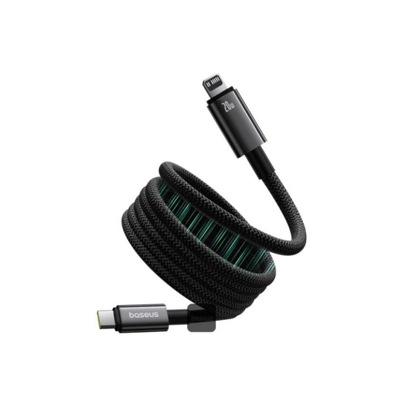 Baseus Magnetický nabíjecí kabel Tungsten USB-C/Lightning 1m 20W černý