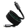 Baseus Magnetický nabíjecí kabel Tungsten USB-C/Lightning 1m 20W černý