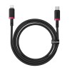 Baseus Rychlonabíjecí kabel Dura USB/Lightning 1m 20W černo šedý