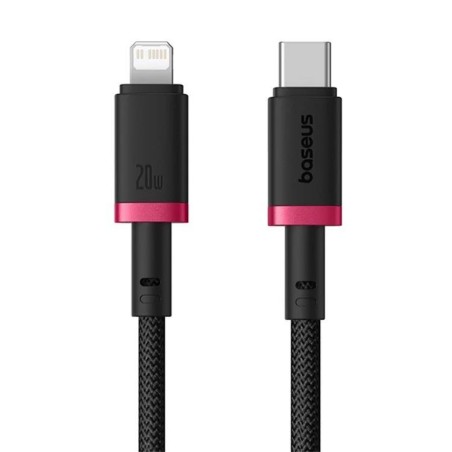Baseus Rychlonabíjecí kabel Dura USB/Lightning 2m 20W červeno černý