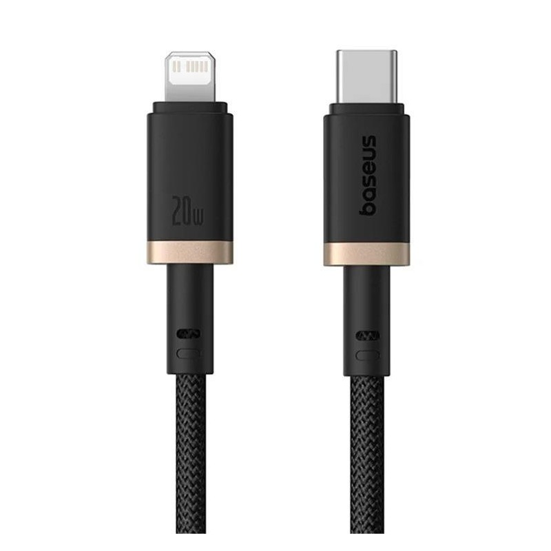 Baseus Rychlonabíjecí kabel Dura USB/Lightning 2m 20W černo zlatý