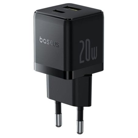 Baseus Rychlonabíječka do sítě Palm 20W 1xUSB-A 1xUSB-C PD QC 3.0 černá