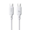 Baseus Rychlonabíjecí kabel Silky USB-C/USB-C 1m 100W bílý
