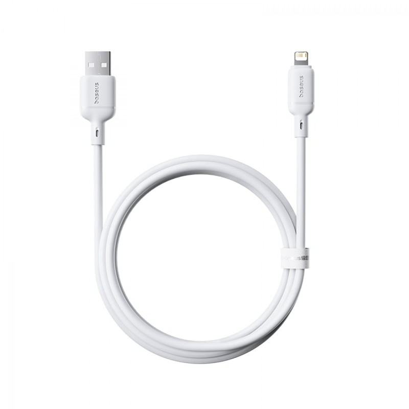 Baseus Rychlonabíjecí kabel Silky USB/Lightning 1m 2.4A bílý