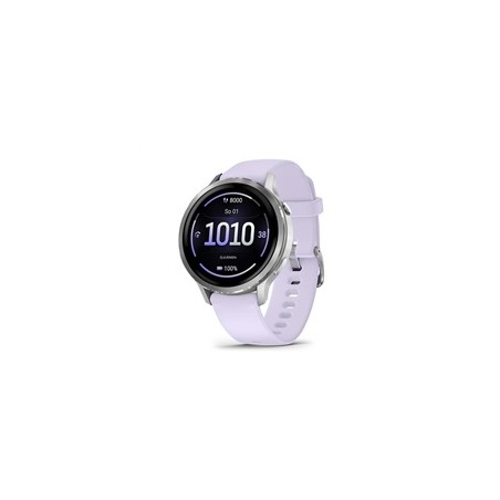 BAZAR - Garmin Venu® 4 - 41 mm Silver / Periwinkle silikonový řemínek - Poškozený obal (Komplet)