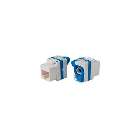 Keystone Cat6a, UTP, samozařezávací se zámkem, bílý