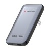 Verbatim, Nabíječka Essentials Slim GaN USB-C1 PD 3.0 , USB-C2 PD 3.0, šedá, 65W